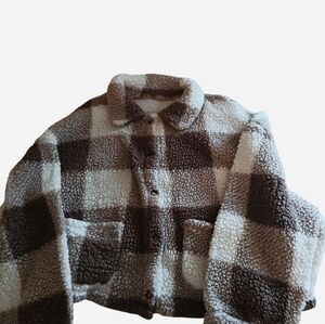 Brown and Cream Teddy Jacket